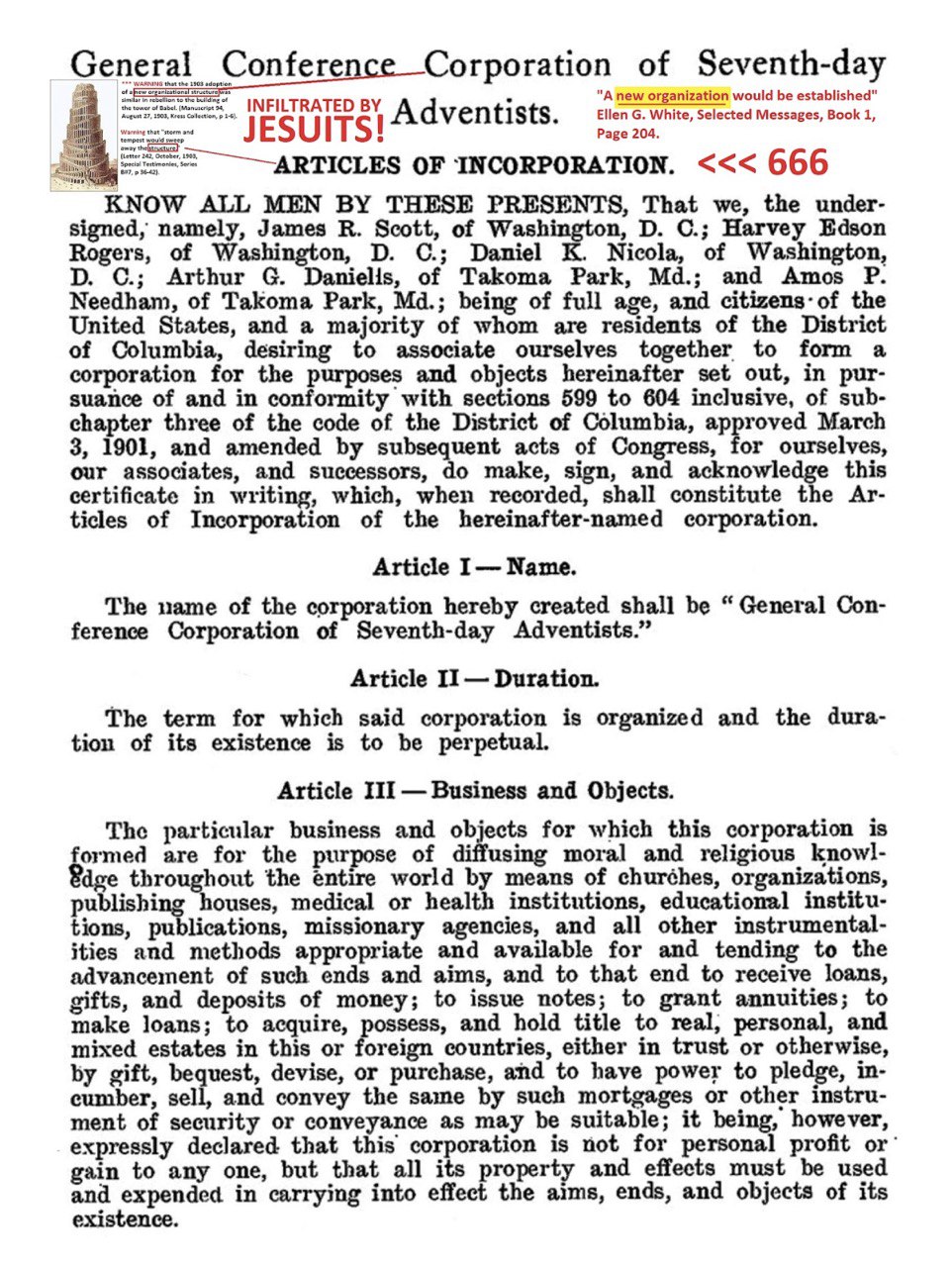 1904 SDA incorporation article image