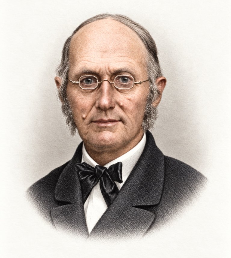 Portrait of Captain Joseph Bates, Adventist pioneer and Sabbath reformer