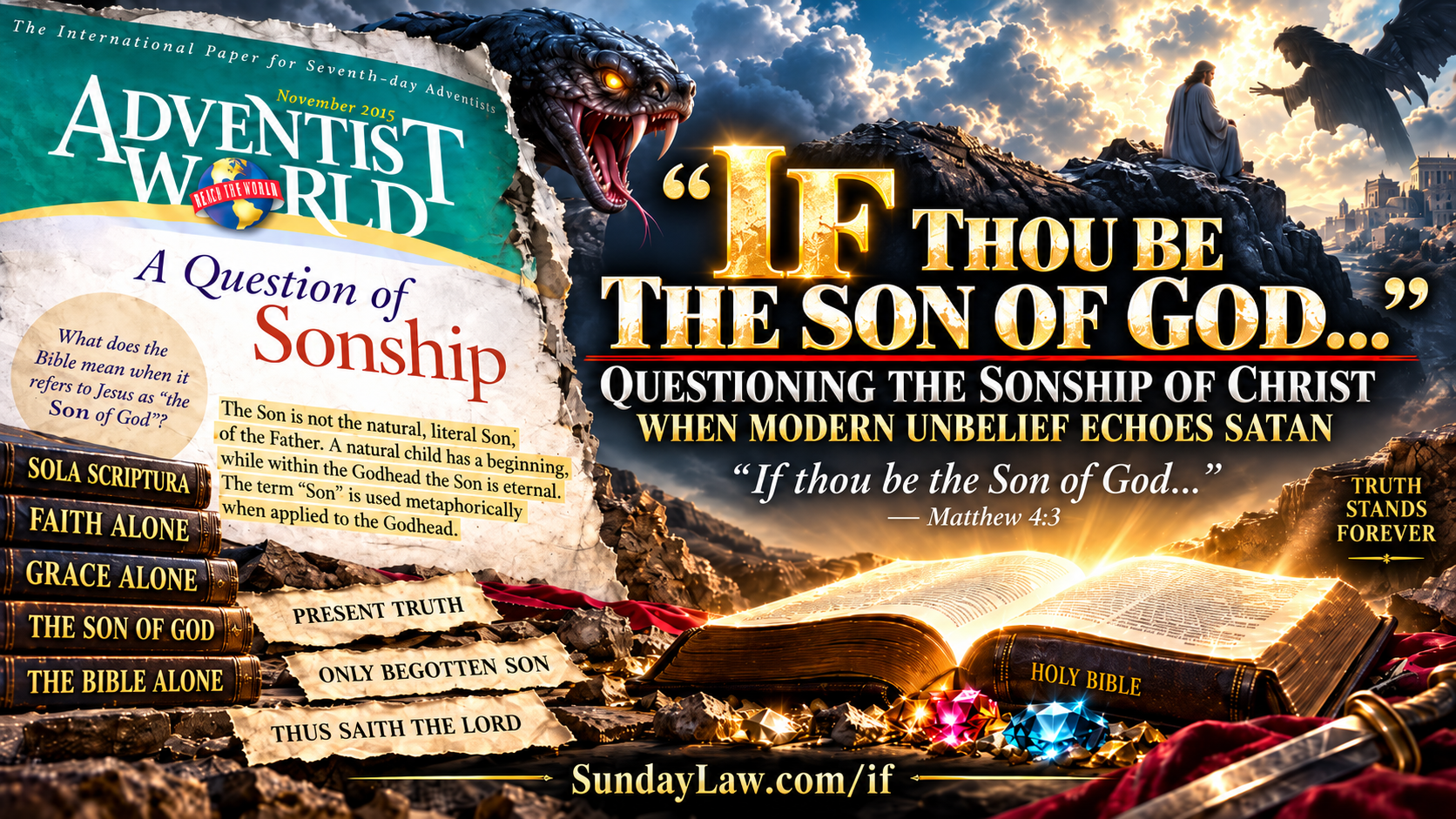 If thou be the Son of God — Sonship of Christ study