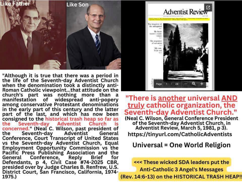 Historical Adventist doctrinal language compared with the later phrase “truly Catholic.”