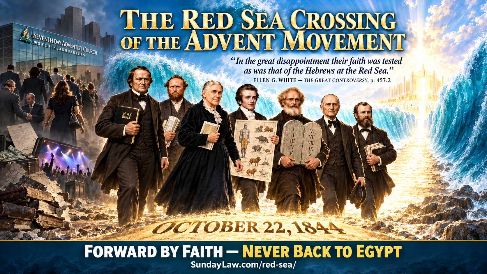 October 22, 1844, the Red Sea crossing of the Advent movement according to Ellen White